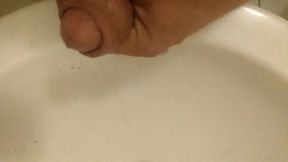 Peeing on My Hand, in a Sink