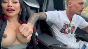 Chris Diamond And Cj Miles In Pick Me Up And Put That Huge Cock In My Pussy!