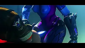 Widowmaker Tempts Tracer in Hot Overwatch Futanari Encounter