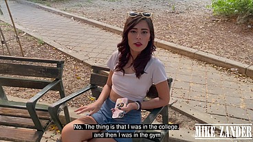 I found a delicious Latin teen girl with big ass on the streets of Medellin