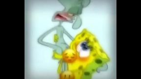 bob esponja safado dando pro lula molusco