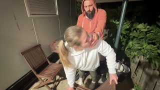 I eat Donald Duck and he fucks me hard and I can't scream, gagged and slapped