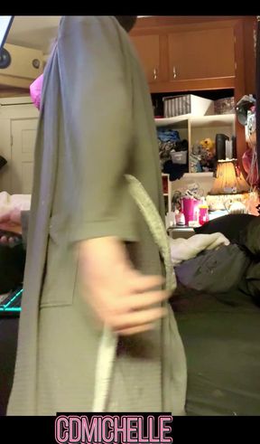 Cdmichelle Wearing Pink Bikini Swinsuit Singing to Snoop