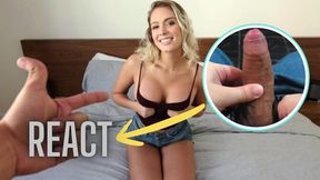 React: Hot step-Sister Teases Step Brother With Her Flawless Big Tits