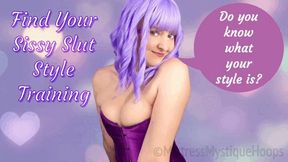 Find You Sissy Slut Style Training - What is your feminine clothing style? - Feminization, Sissification, Female Domination, Femdom with Mistress Mystique Hoops - MP4