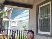 Tending to dis BBC while trending to my plants and busting my phat load