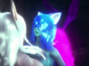 FURRY FUTA GANGBANG Fox, Wolf, Bunny, Big Tits and Ass