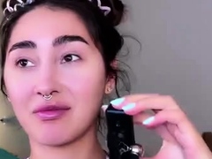 Close up of Asian masturbation