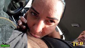 a mineira depois da carona foi de boca e queria fuder no meio da rua - thiara fox
