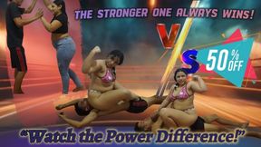 Defeated and Humiliated: She Crushes Him in Mixed Wrestling. mp4