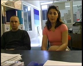 Teddy and Stephanie in a Casting for Hot.