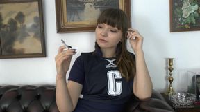 Helen Skips Her Gym Class to Smoke