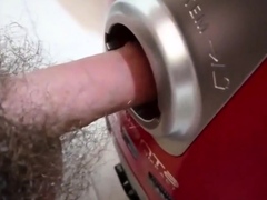 The vacuum cleaner hole and cumshot inside