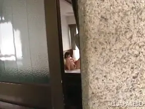 Japanese student enjoying hot group sex fun