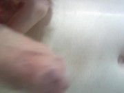 Kudoslong is naked in bath wanks and cums under water