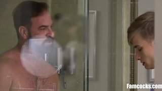 I lose it when i see my stepdad under the shower