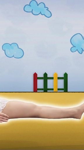 Miss Squid Exercises in White Lingerie