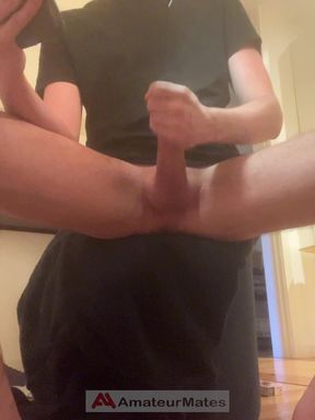 Caught on Cam My Flatmate Jerking off on Porn on His Comp, and Cumming