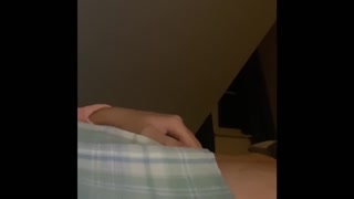 Wetting my pull up in a skirt