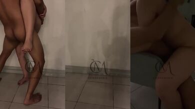 Chindo full on balcony raw and wet amateur blowjob