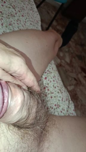 Old man masturbating