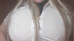 30mp4p CupKCindy as a police woman cosplay role play costumes I am telling you where you should park your car and then I show my huge tits and hairy bush