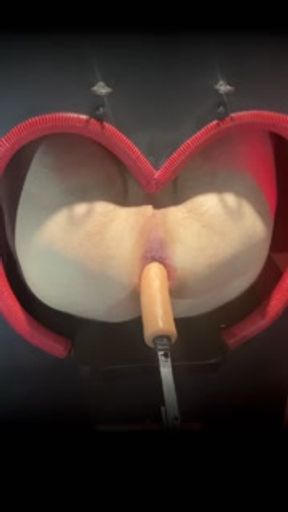 Lover of deep prostate massage in GloryHole is our guest again. This time we pumped his ass well!