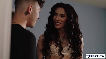 tbabe Ariel Demure finds stud Franco Styles enticing that she stripteases lingerie grabbing his big cock and put it in her cock mouth for deepthroat.