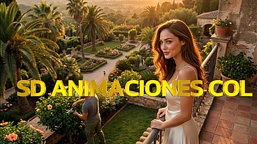 Valentina, a beautiful young millionaire flirts with the family gardener hidden from her parents, Mateo fucks her without mercy - porn in Spanish - audio in Spanish - ai porn