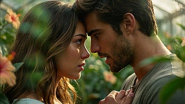 Valentina, a beautiful young millionaire flirts with the family gardener hidden from her parents, Mateo fucks her without mercy - porn in Spanish - audio in Spanish - ai porn