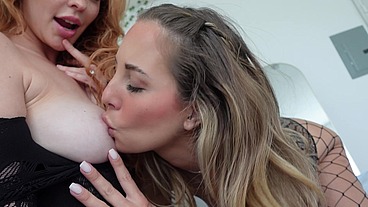 POV HOT Lesbian Sex Elly Clutch & Millie Morgan