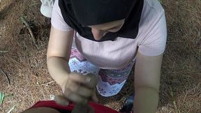 young muslim girl has outdoor sex with old pervert