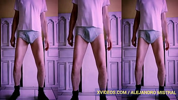 Fetiche ropa interior hombre maduro en trusa Alejandro Mistral Video gay