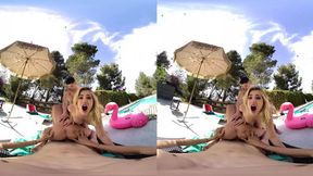 Morning Poolside Creampie - Virtual Real Porn