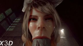 Sessho3D &amp; X3D Tasty intense blowjob tasty mouth thirsty for semen swallowing sweet intense pleasure buttocks thirsty for