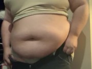 Fatty Trying On Old Clothes