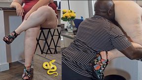 Fearful Woman called about snake in her house and was taught a valuable lesson by the snake catcher - kinky BBW SSBBW POV worship (big butt, big booty, big ass, huge ass, big tits, big boobs, massive ass fat pussy)