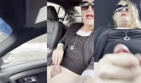Granny tranny’s big dick exposes kitten in Constitution Hall parking lot