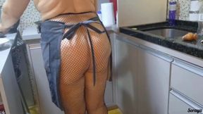 I caught my stepmother, making dinner naked.