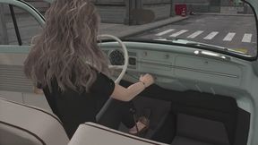 1967 VW Beetle Cranking Template - Sara in Loafers 1080p