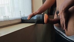 Boy Fuck the Sex Toy After Running