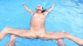 pov sex at the swimming pool, blowjob, footjob, licking pussy