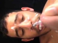 Arab Boy take the full load of daddys cum..