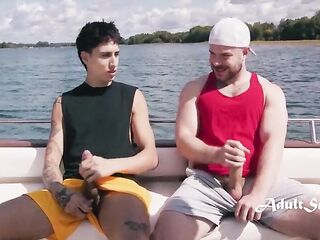 Almost any worthwhile Buds Bust Nuts Together on Boat - Straight to GAY!