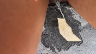 public upskirt pussy flashing and pissing at non nude beach