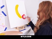 MYLF - Artistic Mylf Seduces Her Nude Male Model