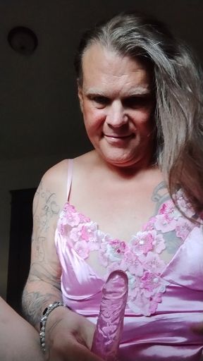 Pretty in pink: toy sucking&amp;titty play