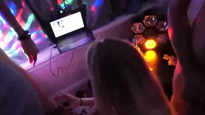 Sloppy blowjob leads to massive bukkake gangbang