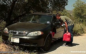 Slim blond dp fucked by Hillbillies