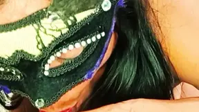 MILF mother-in-law gives a dirty blowjob